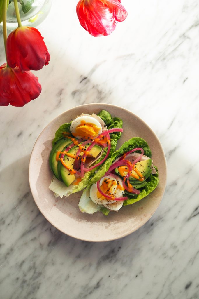 frokost i salatblad