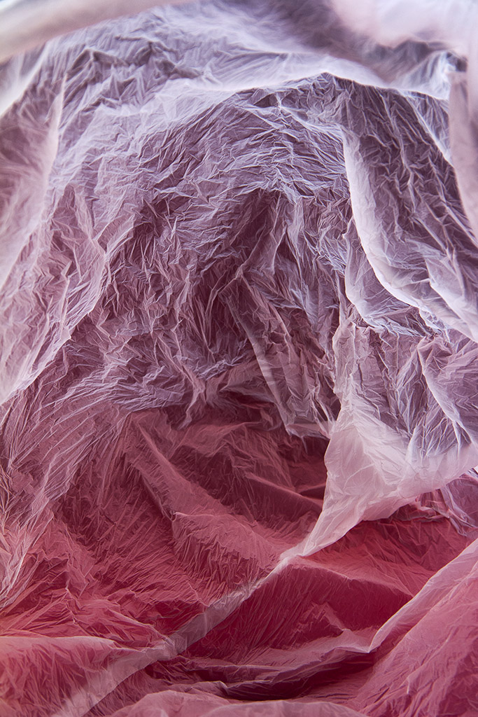 Series of photographes created by photographing plastic bags